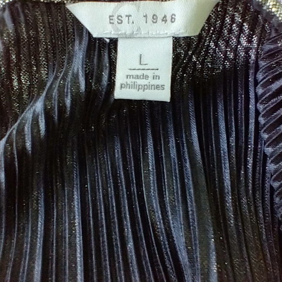 Est 1946 🟫 large long sleeves metallic silver/black - Picture 5 of 8